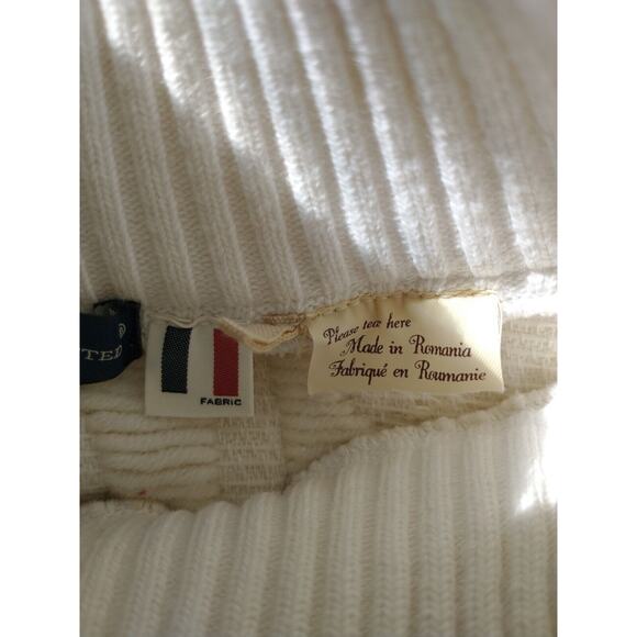 Levi’s Made & Crafted Women's Cable Knit Sweater Navy Cream Size 1 Small - Picture 7 of 16